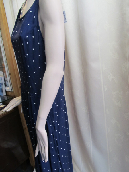 Summer Shift Dress "Spotty" navy